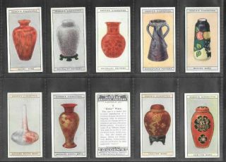 Ogdens 1925 Interesting (pottery) Full 50 Card Set " Modern British Pottery "