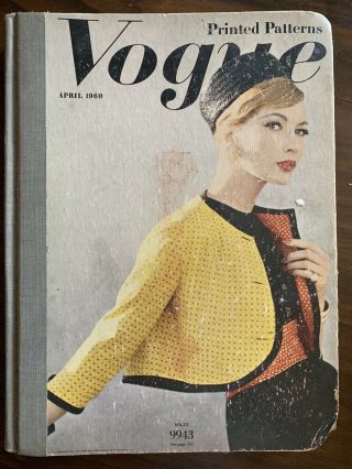 Vogue Printed Patterns Book April 1960 14” X 11”