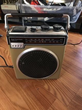 Vintage Portable Jc Penney Am/fm Radio 8 - Track Player Model 681 - 3863