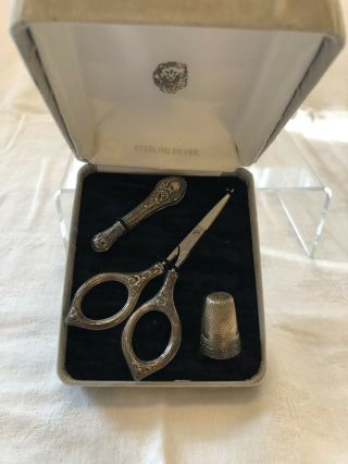 Sterling Silver Sewing Kit