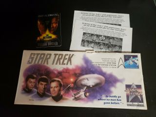 Star Trek William Shatner Autographed Anniversary Commemorative Cachet Envelope