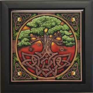 5 " X 5 " Tree Of Life Box Wiccan Pagan Witchcraft Supply Wicca Ritual Altar