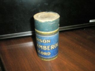 Edison Blue Amberol Cylinder Record: " I 