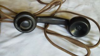 ANTIQUE Vintage 1920s Art Deco KELLOGG MASTERPHONE BLACK BAKELITE Desk Telephone 7
