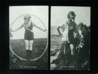 Mack Sennett Comedies Bathing - Beauty 1920s Arcade Exhibit Cards Provost Hammond
