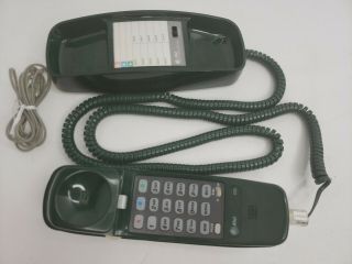 Vtg.  Dark Green Trimline Phone By At&t 230/ Touchtone Vintage Corded Cord