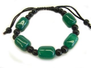 Feng Shui Tibetan Green Beaded Bracelet