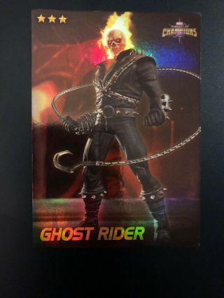 Marvel Contest Of Champions Dave & Busters Foil Card 25/75 Ghost Rider,  Rare
