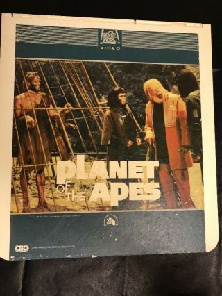 Vintage Laserdisc Planet Of The Apes Fox 1967 Rare 1982 Video Movie Disc