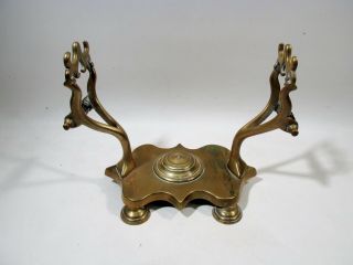 Antique Russian Imperial Period Brass Samovar Stand Only