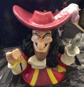 Disney Captain Hook Cookie Jar By Westland