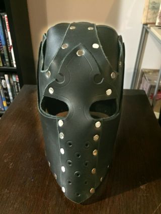 Full Head Leather Mask / Hood / Medieval Renaissance Costume
