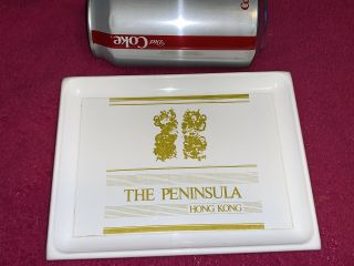 Vintage The Peninsula Hotel Hong Kong Small Tray Plate 6 1/2 " X 5 " Souvenir