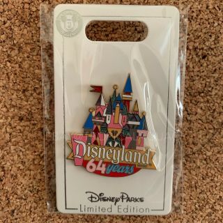 Disneyland 64 Years Anniversary Disney Cast Member Exclusive Castle Pin Le 500