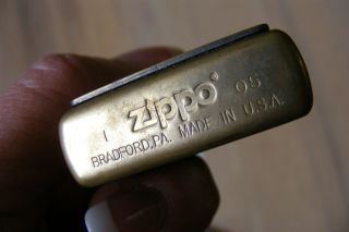 Zippo 254BJB - 929,  Jim Beam Bourbon,  Emblem,  HP Brass Lighter 5