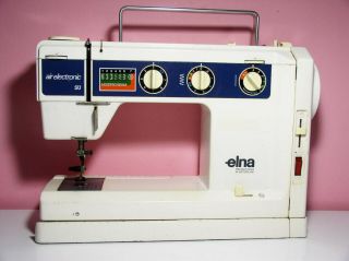 Elna Sewing Machine Precision Made In Swtzerland Air Electronic Su Multiprogram