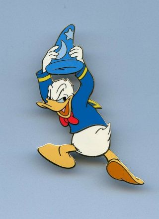 Da Disney Donald Duck With Sorcerer Yensid Hat Fantasia Le 500 Pin