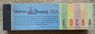 Disney Vinylmation Disneyland 55th Anniversary Ticket Book Limited Edition 1955 2