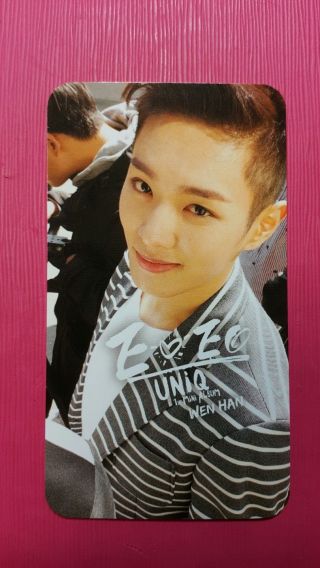 Uniq Wen Han Official Photo Card 1st Mini Album Eoeo Photocard Wenhan