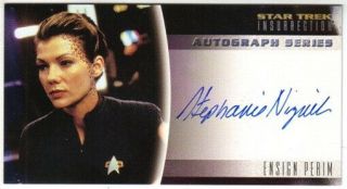Star Trek Tng Insurrection Movie Stephanie Niznik Autograph Card A13 1988