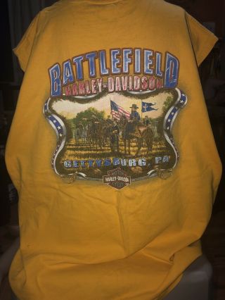 Men’s Harley Davidson Hd Bike Shirt Size Xl From Gettysburg,  Pa