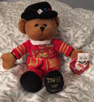 Beefeater Bear Teddy Bear For Historical Royal Palaces Purchased With Tags