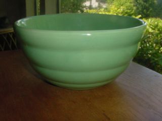 Vintage Green Bauer No 12 Ring Ware Mixing Bowl
