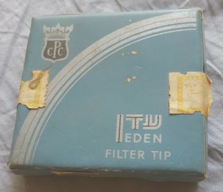 Judaica Palestine Old Rare Cigarettes Box Eden With Cigarettes Tax Label