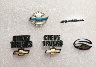 Chevy Lapel Pins: Chevy Trucks,  Chevy Malibu,  Chevrolet