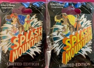 Wdi Disney Imagineering 30th Splash Mountain Attraction Logo Cast Le 250 Pin Set