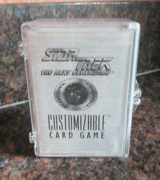 Star Trek The Next Generation Customizable Card Game Cards & Rulebook 130 Cards