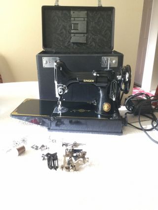 1952 Singer Featherweight Sewing Machine 221,  W/foot Pedal