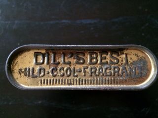 Antique Vintage Tobacco Tin Dills Best Smoking Tobacco Rubbed Richmond VA USA 5