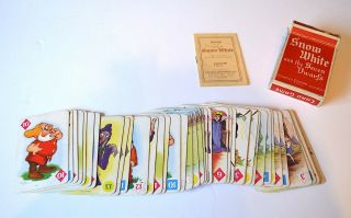 Vintage Pepys Castell Card Game Snow White Seven Dwarfs Complete Boxed