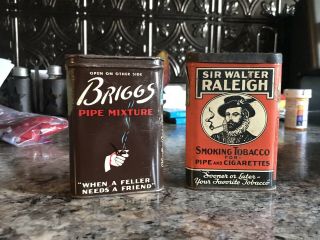 Briggs And Sir Walter Raleigh Tobacco Tins