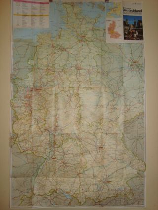 West Germany Tourist Map Guide Photos And Information In English Deutchland 1988