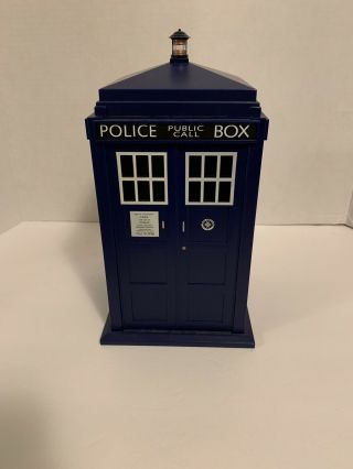 Doctor Who Tardis Cookie Jar W/ Lights Sounds Fx Motion Activated Lid Dr.