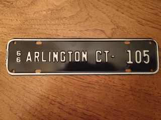 1966 Arlington County Virginia Va License Plate Tag Topper Car Trailer