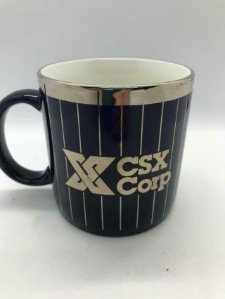Csx Corp.  Coffee Mug,  Blue & Gold