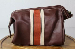 Aramis Brown Leather Vanity Bag 3