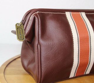 Aramis Brown Leather Vanity Bag 4