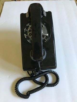 Vintage,  Bell Black Wall Style Rotary Dial Telephone,  Very Neat