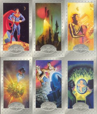 Superman Platinum Collectors Edition Widevision 1994 Skybox Base Card Set 90 Dc