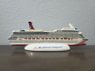 Carnival Conquest Cruise Ship Travel Souvenir Resin Display Model 11 "