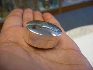 Vintage Sterling Silver Pill Box Mexico Marks 234