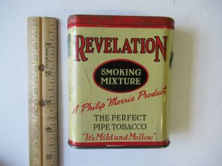 Vintage Tobacco Tin - - Revelation Smoking Mixture - - Pipe Tobacco