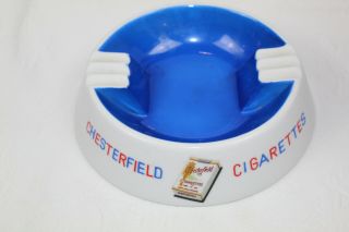 Vintage Chesterfield Cigarettes Ceramic Advertising Ashtray - Made In Japan