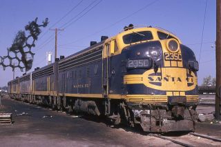 Atsf Atchison Topeka Santa Fe Railroad Slide 235 - C F - 7a