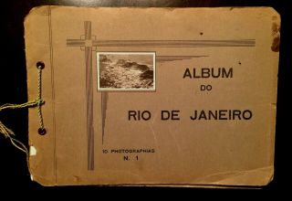 Vintage Photo Album Do Rio De Janeiro 10 Photos 1 Pull Out Panorama
