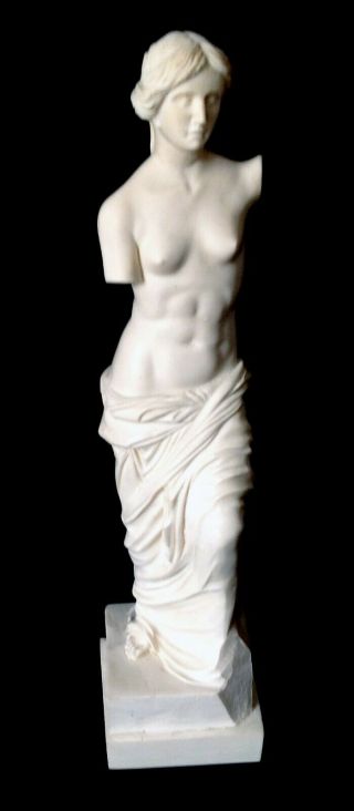 Venus De Milo Alabaster Composite Figurine.  38.  5cms High
